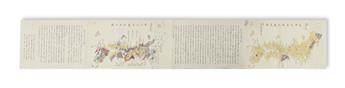 (JAPAN.) Tenpo era cartography scroll with 11 representations of Japan.